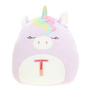 Squishmallows 12" Monogrammed Letter 'T' Unicorn NWT